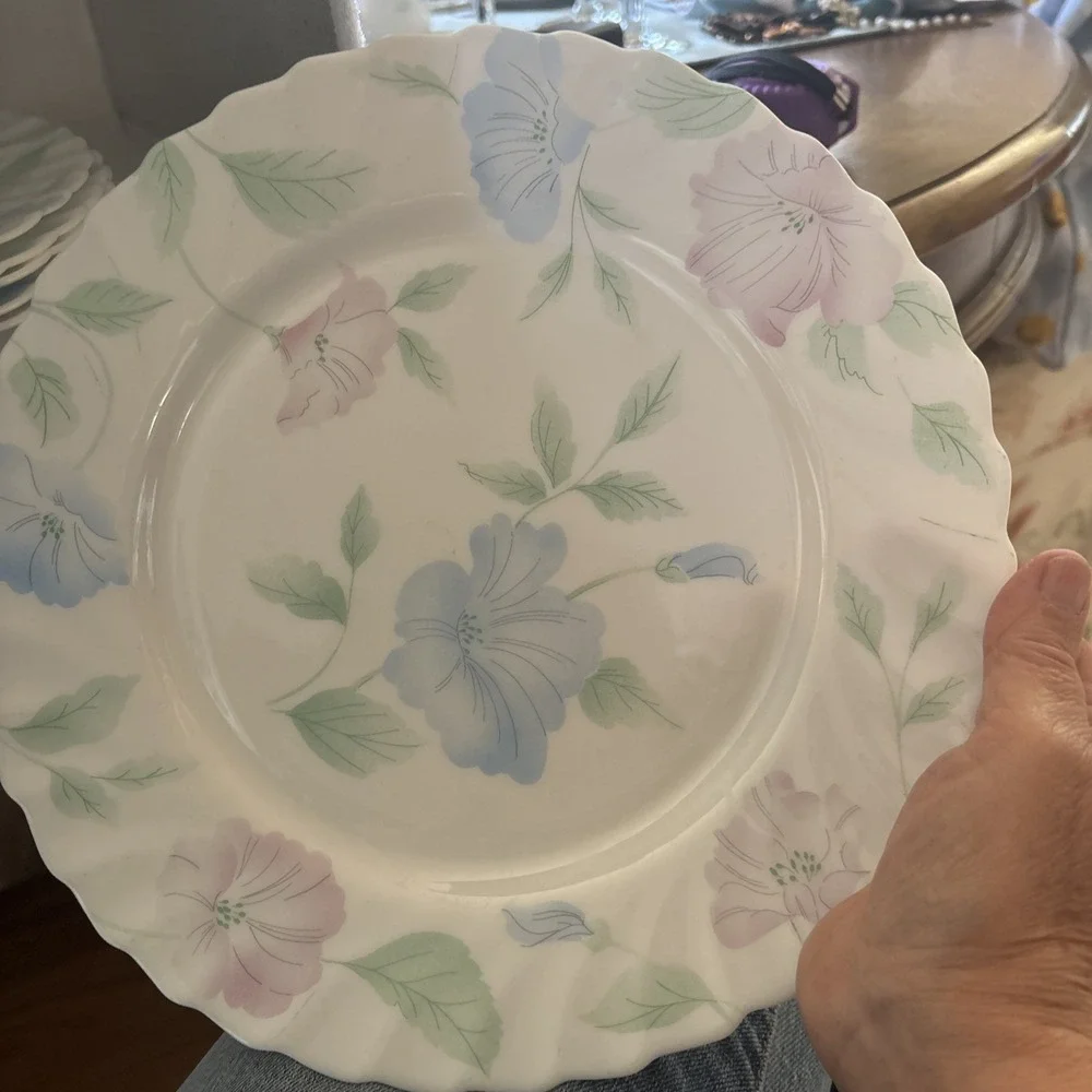Arcopal, French glass 7 pc dish set (CHLOE PATTERN) 11